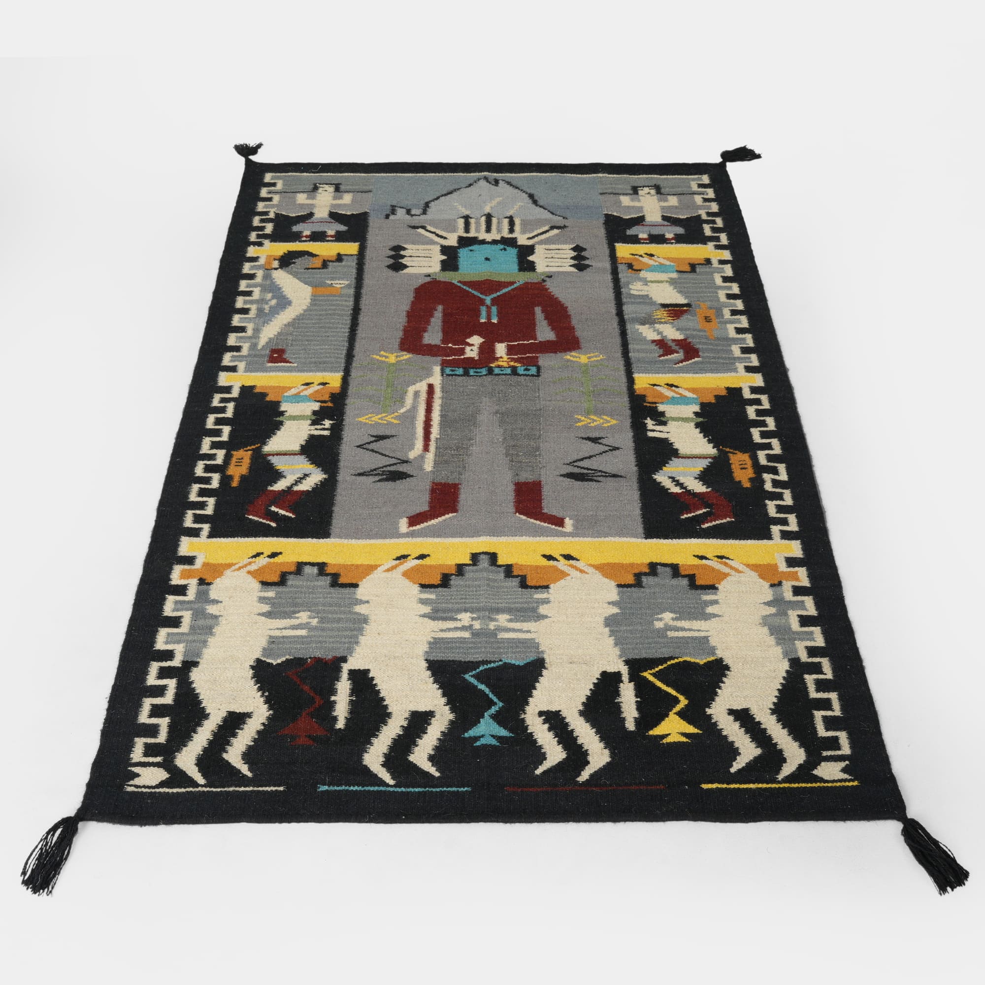 HAND WOVEN NATIVE STYLE SIGNATURE TEXTILES SOUTHWEST RUGS (NHWD)